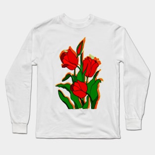 Blooming Flowers Long Sleeve T-Shirt